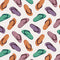 Colorful Tossed Flip Flops Fabric - ineedfabric.com