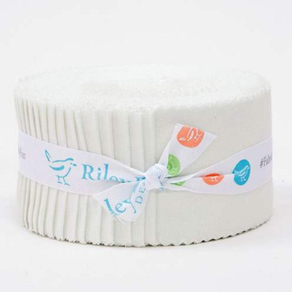 Confetti Cottons 2 1/2" Rolie Polie - Off White - ineedfabric.com