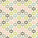 Connected Rectangles Fabric - Beige - ineedfabric.com