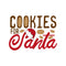 Cookies For Santa Fabric Panel - White - ineedfabric.com
