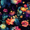 Cosmic Galaxy Floral Pattern 12 Fabric - ineedfabric.com