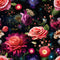 Cosmic Galaxy Floral Pattern 9 Fabric - ineedfabric.com