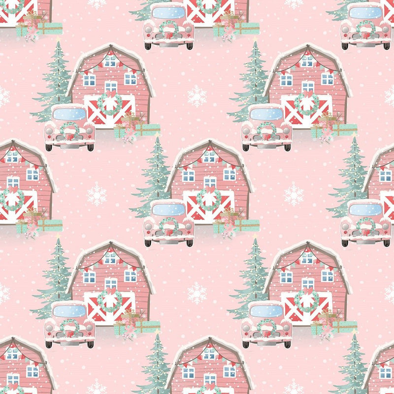 Cotton Candy Farm Holiday Pattern 9 Fabric - ineedfabric.com