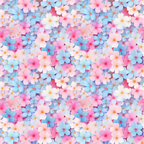 Cotton Candy Flower Fabric - ineedfabric.com