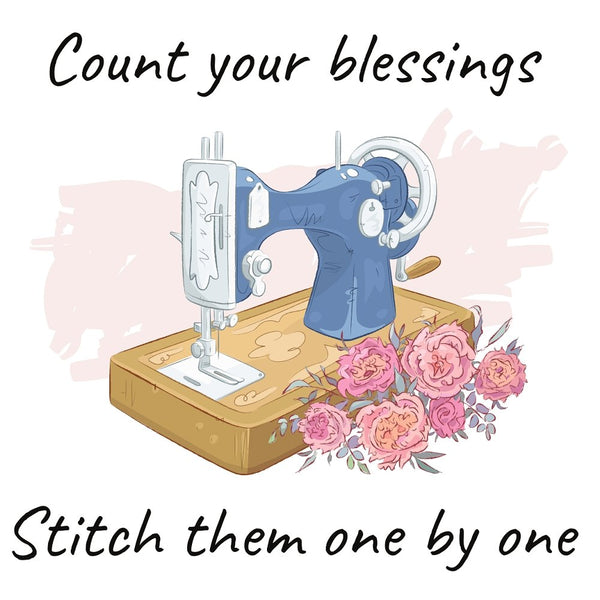 Count Of Your Blessings Fabric Panel - ineedfabric.com
