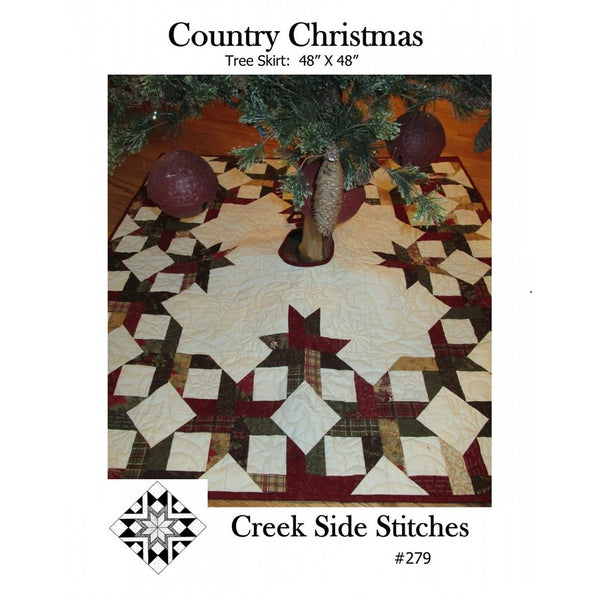 Country Christmas Tree Skirt Pattern - ineedfabric.com