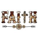 Cow Print Faith Fabric Panel - ineedfabric.com