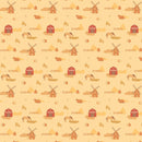 Cows & Horses in the Field Fabric - Tan - ineedfabric.com