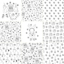 Cozy Winter Time Patchwork Fabric - Black & White - ineedfabric.com