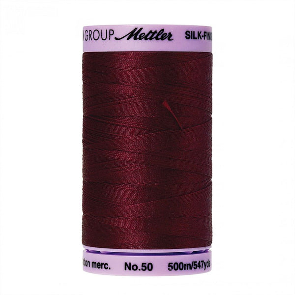 Cranberry Silk-Finish 50wt Solid Cotton Thread - 547yds - ineedfabric.com