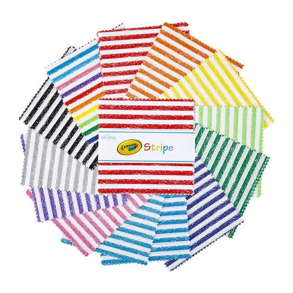 Crayola Stripe 5" Stacker - ineedfabric.com