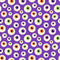 Creepy Eyeballs Fabric - Purple - ineedfabric.com
