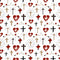 Crosses & Hearts Fabric - White - ineedfabric.com