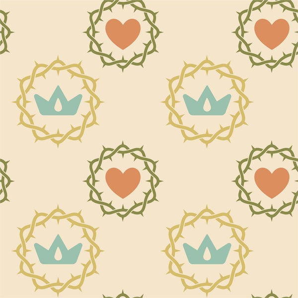 Crown Of Thorns Fabric - Tan - ineedfabric.com