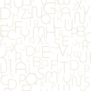 Curved Font Alphabet Tone on Tone Fabric - ineedfabric.com
