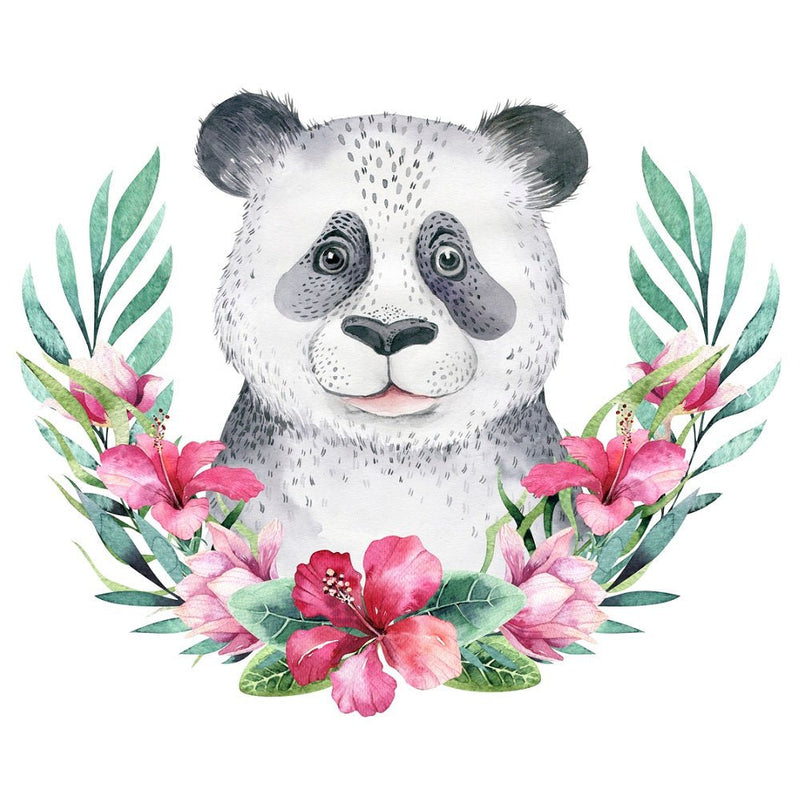 Cute Baby Panda Fabric Panel - ineedfabric.com