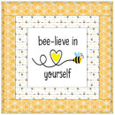 Cute Bee-lieve In Yourself Wall Hanging 42" x 42" - ineedfabric.com