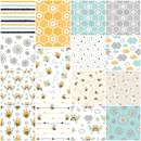 Cute Bees Fabric Collection - 1 Yard Bundle - ineedfabric.com