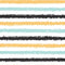 Cute Bees Stripes Fabric - White - ineedfabric.com