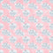 Cute Birds and Flowers Blue Flowers Fabric - Pink - ineedfabric.com