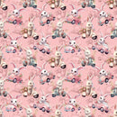 Cute Bunny in Car Fabric - ineedfabric.com