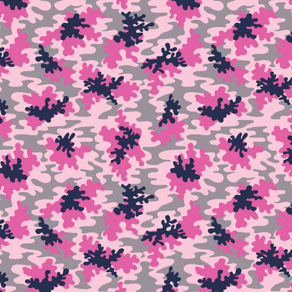 Cute Camouflage Fabric - Pink/Navy - ineedfabric.com