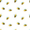 Cute Cartoon Bees Allover Fabric - White - ineedfabric.com