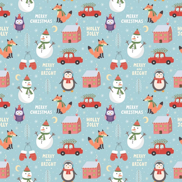 Cute Christmas Allover Fabric - ineedfabric.com