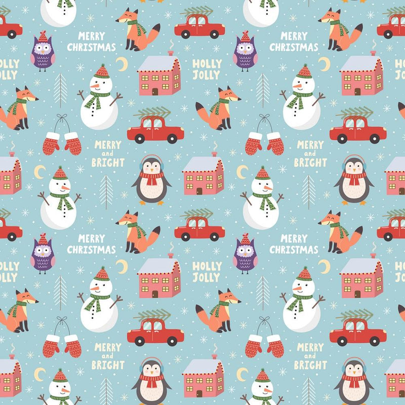 Cute Christmas Allover Fabric - ineedfabric.com