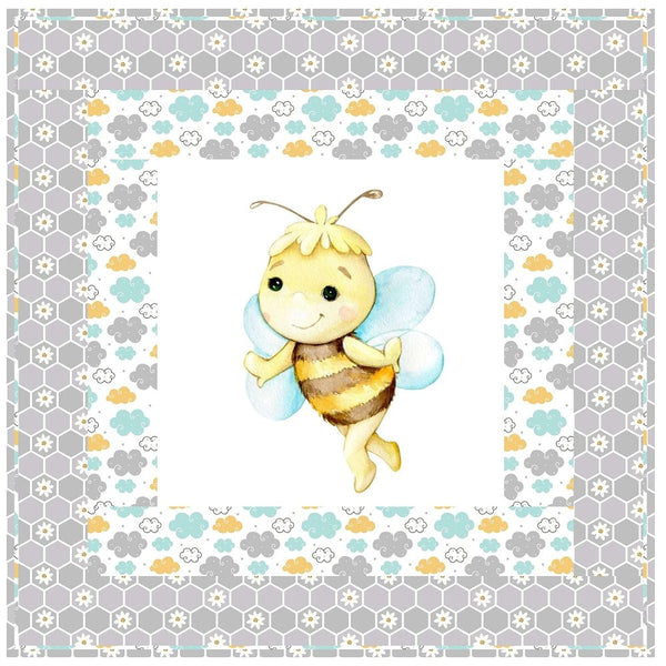 Cute Dancing Sweet Bee Wall Hanging 42" x 42" - ineedfabric.com