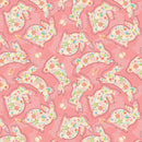 Cute Floral Bunny Fabric - ineedfabric.com