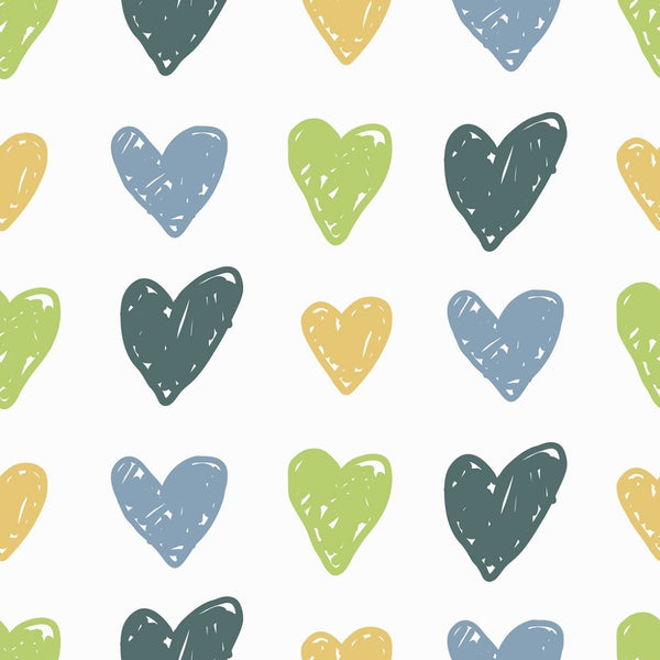 Cute Hearts Fabric - ineedfabric.com
