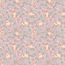 Cute Kittens & Floral Pattern 1 Fabric - ineedfabric.com