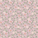 Cute Kittens & Floral Pattern 6 Fabric - ineedfabric.com