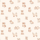 Cute Kittens & Floral Pattern 8 Fabric - ineedfabric.com