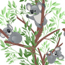 Cute Koalas In Tree Fabric - ineedfabric.com