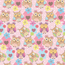 Cute Owls Fabric - ineedfabric.com