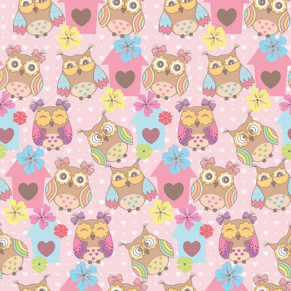 Cute Owls Fabric - ineedfabric.com