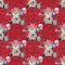 Cute Patriotic Bears on Stripes Fabric - Red - ineedfabric.com