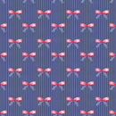 Cute Patriotic Bears Ribbons Fabric - Blue - ineedfabric.com