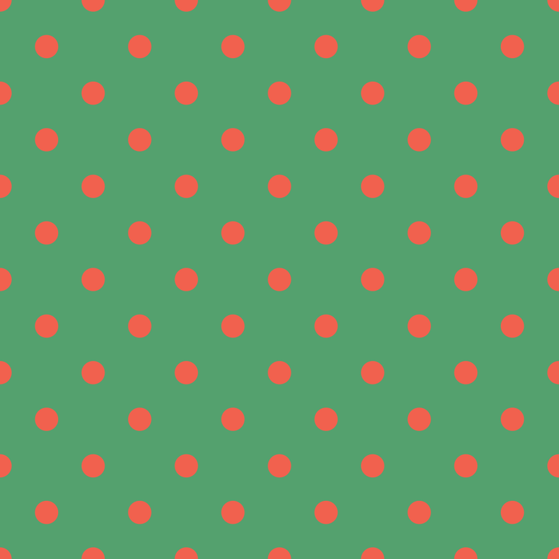 Cute Safari Animals Red Dots Fabric - Green - ineedfabric.com
