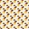 Cute Smores Allover Fabric - Orange - ineedfabric.com