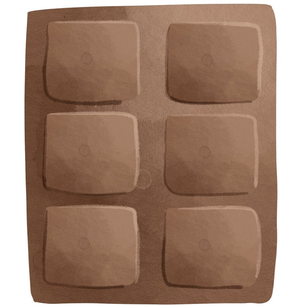 Cute Smores Chocolate Fabric Panel - ineedfabric.com