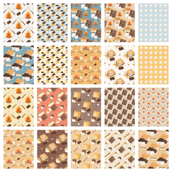 Cute Smores Fabric Collection - 1 Yard Bundle - ineedfabric.com