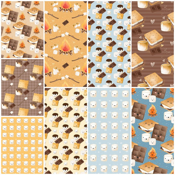 Cute Smores Fat Quarter Bundle - 10 Pieces - ineedfabric.com