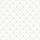 Cute Snowman Scallops Tone on Tone Fabric - ineedfabric.com