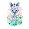 Cute Watercolor Zebra Fabric Panel - ineedfabric.com