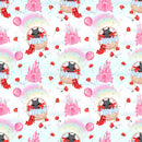 Cute Wizard of OZ Allover Castle Fabric - ineedfabric.com