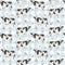 Dairy Cows Fabric - Blue - ineedfabric.com
