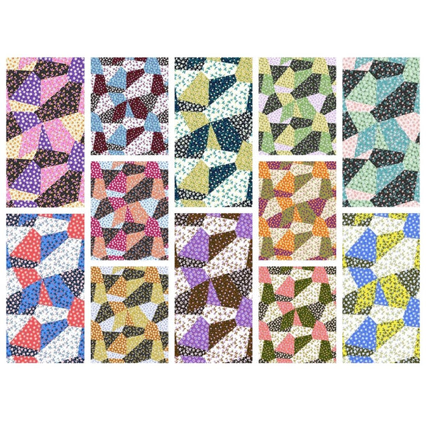 Daisies Patchwork Fabric Collection - 1 Yard Bundle - ineedfabric.com